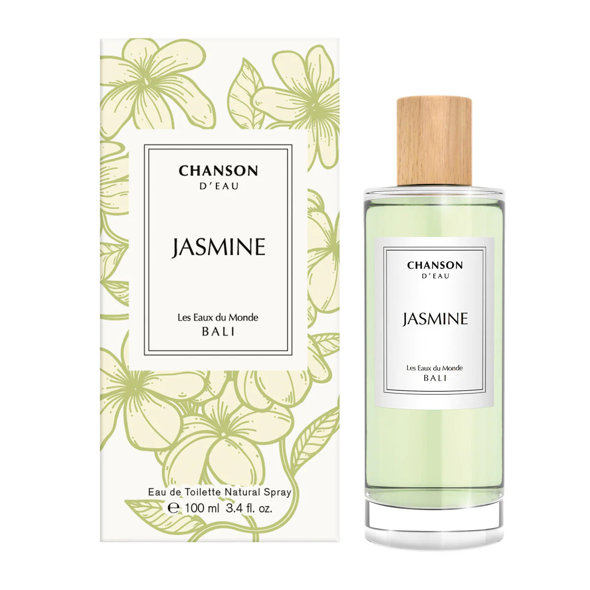 Chanson D’Eau Jasmine Eau de Toilette. Natural Spray for Women 100ml.