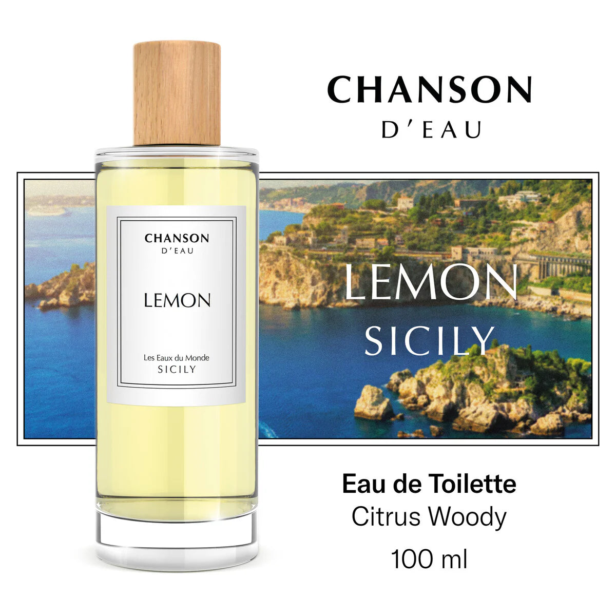 Chanson D’Eau Lemon Eau de Toilette. Natural Spray for Women 100ml.