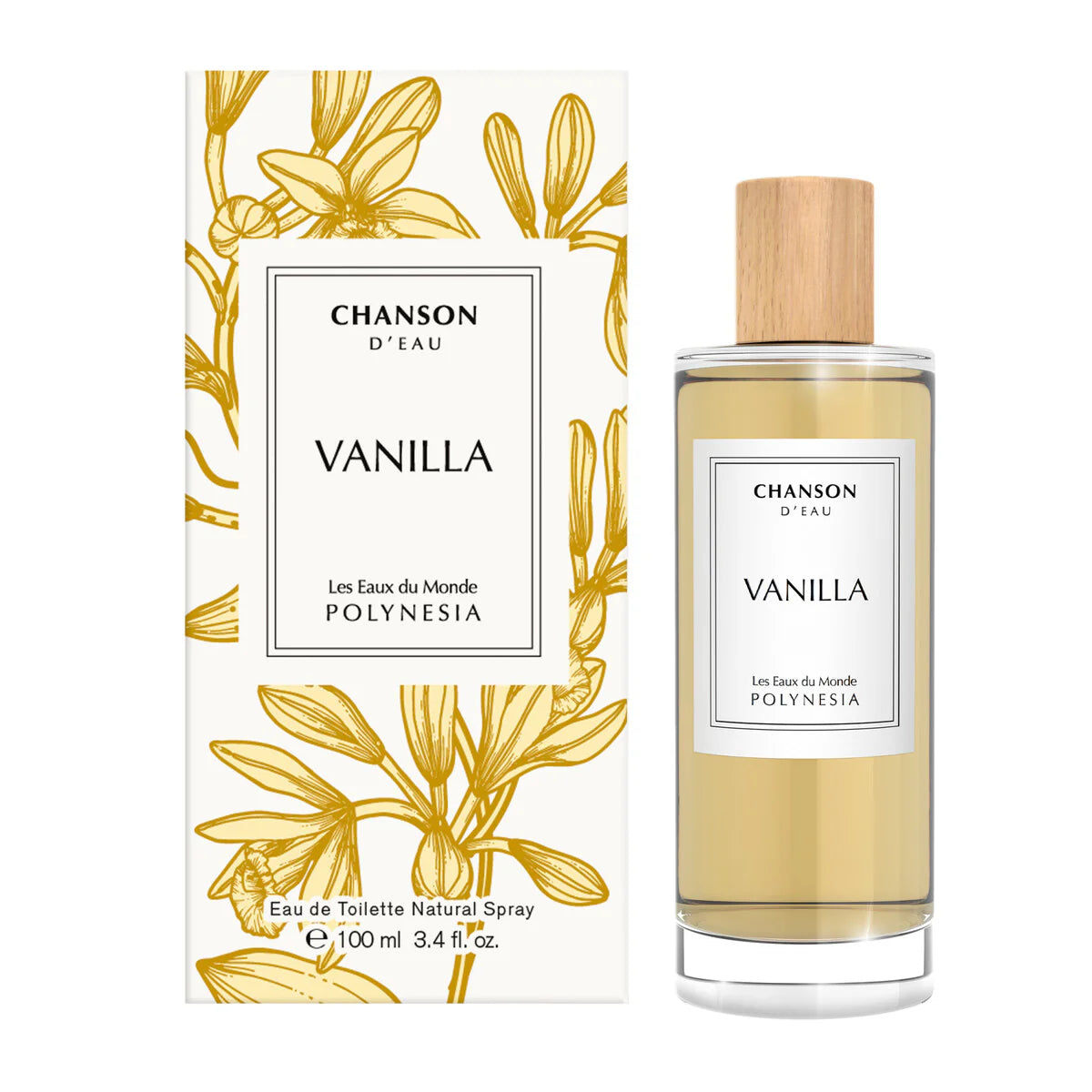 Chanson D’Eau Vanilla Eau de Toilette. Natural Spray for Women 100ml.