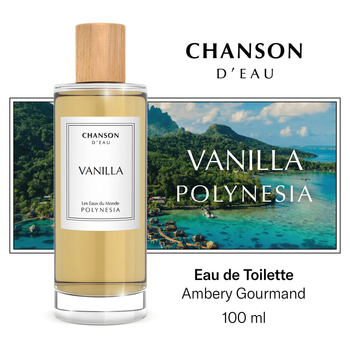 Chanson D’Eau Vanilla Eau de Toilette. Natural Spray for Women 100ml.
