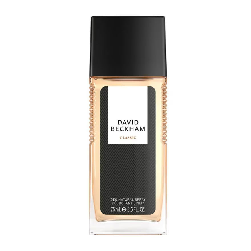 David Beckham Classic Natural Body Spray 75ml for Men.