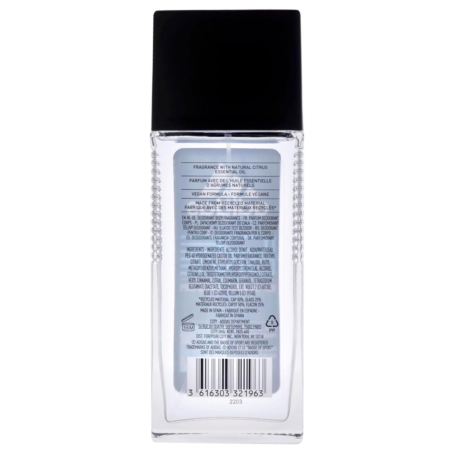 Adidas Ice Dive Body Fragrance Spray 75ml.