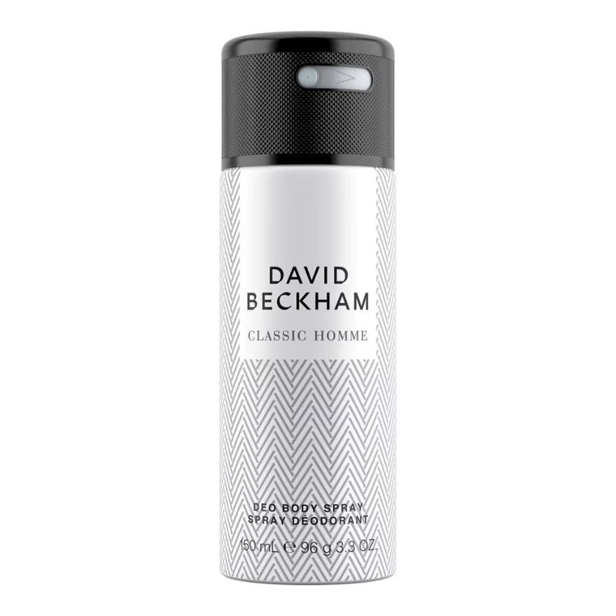 David Beckham Classic Homme Deodorant Body Spray 150ml for Men