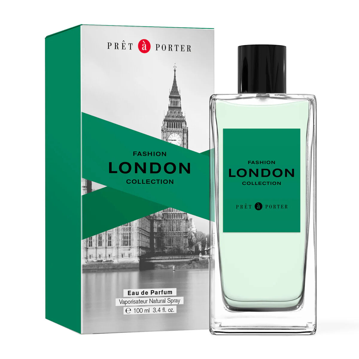 Prêt à Porter London Eau de Parfum. Natural Spray for Men 100ml.